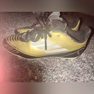 Adidas Kids Gold and Black Soccer Shoes Messi